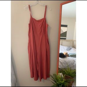 Pink jumpsuit size Large